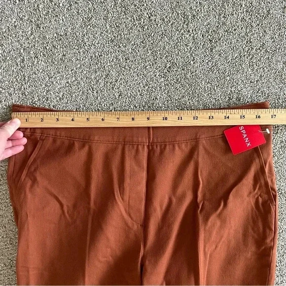 Spanx On The Go Ankle Slim Straight Pant Bronze Glow Size XL #20365R - Picture 5 of 7